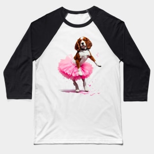 Glamourpup: Cocker Spaniel Pink Tutu Tee Baseball T-Shirt